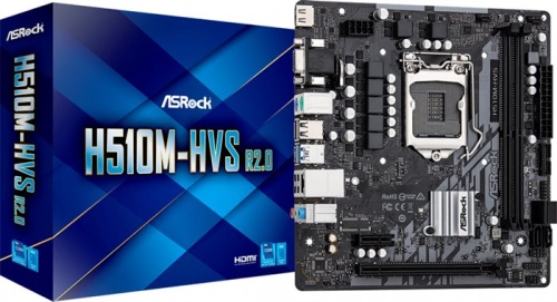 Мат. плата Socket1200 ASRock H510M-HVS R2.0 фото 4