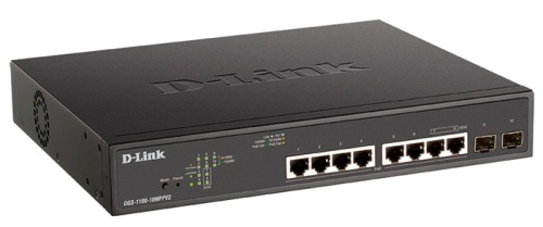 Коммутатор PoE D-Link DGS-1100-10MPPV2/A3A фото 2 Коммутатор PoE D-Link DGS-1100-10MPPV2/A3A фото 2