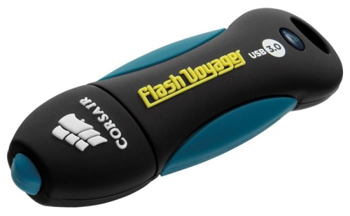 Накопитель USB flash Corsair 16Gb Voyager CMFVY3A-16GB черный/синий фото 2