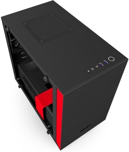 Корпус HTPC NZXT CA-H200W-BR H200i BLACK/RED фото 2