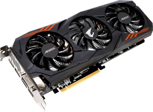 Видеокарта PCI-E GIGABYTE 6144Mb GeForce GTX1060 Gigabyte WindForce 3X (GV-N1060AORUS-6GD V2)