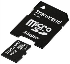   Micro SDHC Transcend 16 TS16GUSDU1
