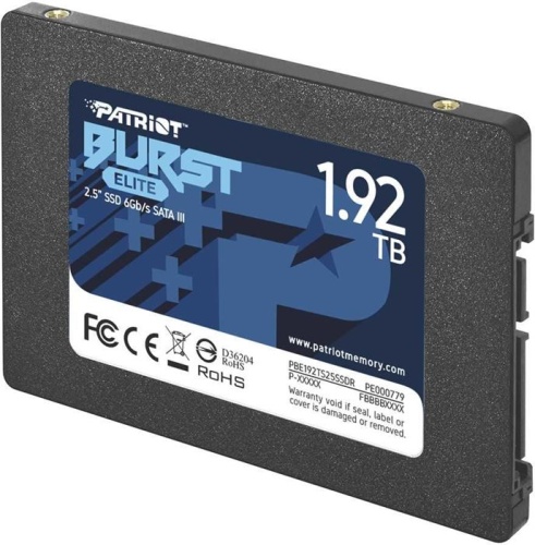 Накопитель SSD SATA 2.5 Patriot Memory 1920Gb Burst Elite PBE192TS25SSDR