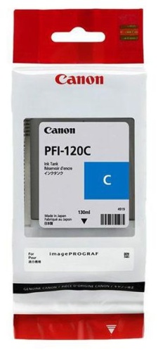 Оригинальный струйный картридж Canon PFI-120 C 2886C001 голубой