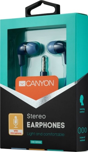 Наушники CANYON EPM-02 CNS-CEPM02BL Blue фото 3 Наушники CANYON EPM-02 CNS-CEPM02BL Blue фото 3