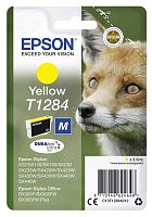 Оригинальный струйный картридж Epson T1284 C13T12844012 желтый