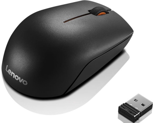 Беспроводная мышь Lenovo 300 Wireless черный/оранжевый GX30M86878 фото 2 Беспроводная мышь Lenovo 300 Wireless черный/оранжевый GX30M86878 фото 2