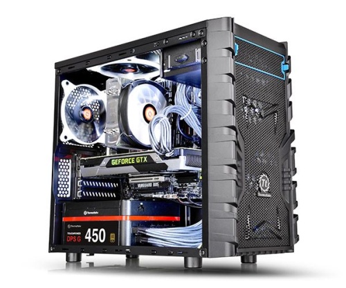 Корпус Minitower Thermaltake Versa H13 черный CA-1D3-00S1NN-00 фото 5