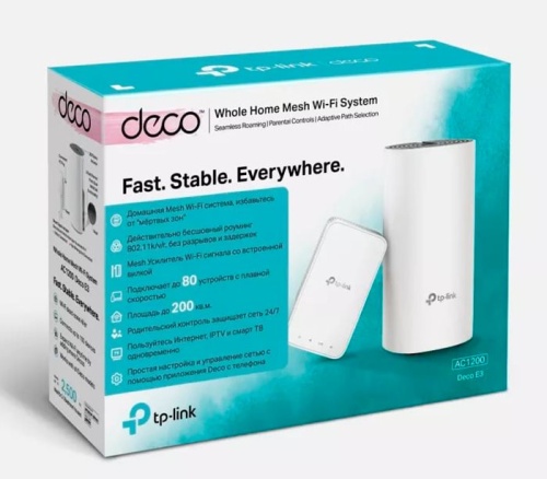 Бесшовный Mesh роутер TP-Link Deco E3 (DECO E3(2-PACK)) фото 2