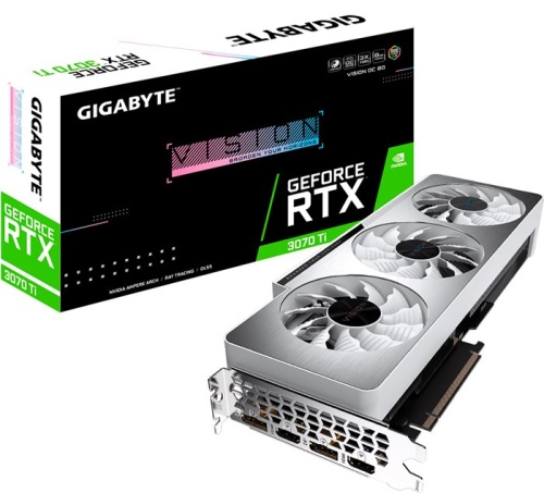 Видеокарта PCI-E GIGABYTE 8Gb GeForce RTX3070 Ti (GV-N307TVISION OC-8GD) RTL фото 8