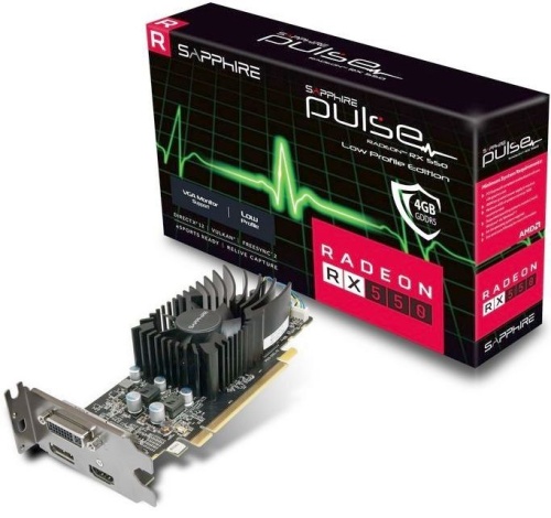 Видеокарта PCI-E Sapphire 4096Mb RX 550 4G PULSE 11268-09-20G