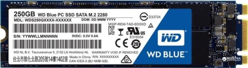 Накопитель SSD M.2 Western Digital 250Gb Blue WDS250G2B0B