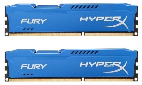 Модуль памяти DDR3 Kingston 2x8ГБ KIT (8GbX2) HyperX Fury Blue Series HX318C10FK2/16 Модуль памяти DDR3 Kingston 2x8ГБ KIT (8GbX2) HyperX Fury Blue Series HX318C10FK2/16