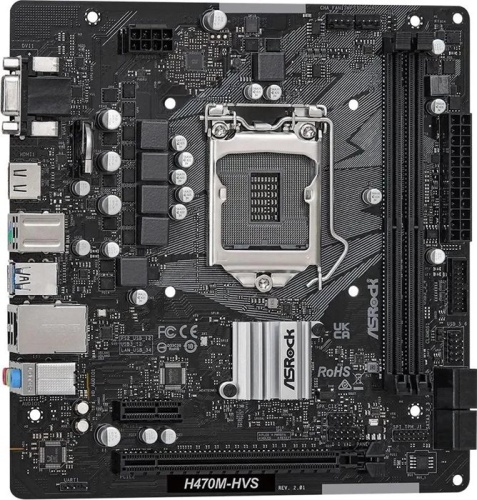 Мат. плата Socket1200 ASRock H470M-HVS R2.0 фото 3