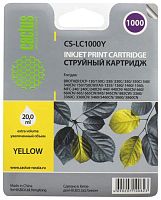 Картридж струйный совместимый Cactus CS-LC1000Y желтый