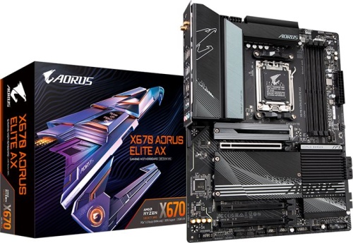 Мат. плата SocketAM5 GIGABYTE X670 AORUS ELITE AX, фото 6 Мат. плата SocketAM5 GIGABYTE X670 AORUS ELITE AX, фото 6