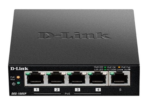 Коммутатор D-Link DES-1005P/B1A фото 2