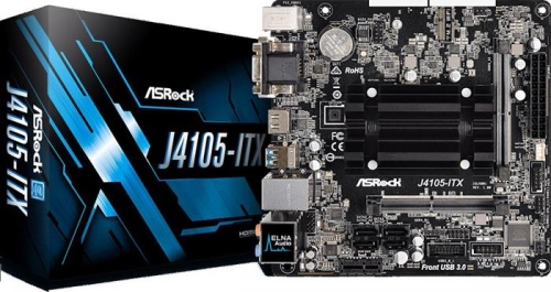 Мат. плата с CPU ASRock J4105-ITX фото 5