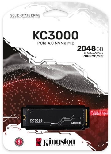 Накопитель SSD M.2 Kingston 2Tb KC3000 (SKC3000D/2048G) фото 2