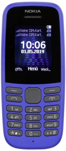 Сотовый телефон GSM Nokia 105 DS TA-1174 Blue (16KIGL01A01) фото 2