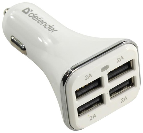 Зарядное устройство автомобильное Defender 8A 4USB UCA-05 83567