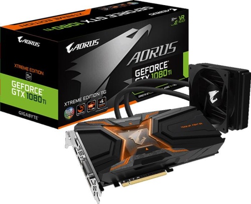 Видеокарта PCI-E GIGABYTE 11264Мб Aorus Waterforce Xtreme Edition GV-N108TAORUSX W-11GD фото 5