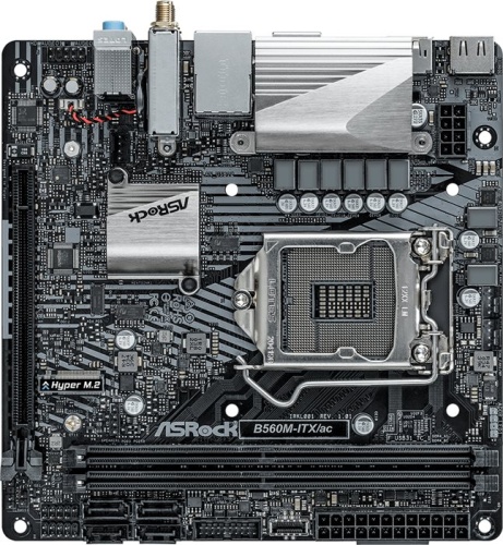 Мат. плата Socket1200 ASRock B560M-ITX/AC