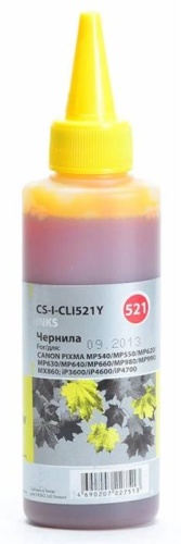 Чернила совместимые Cactus CS-I-CLI521Y желтый Чернила совместимые Cactus CS-I-CLI521Y желтый