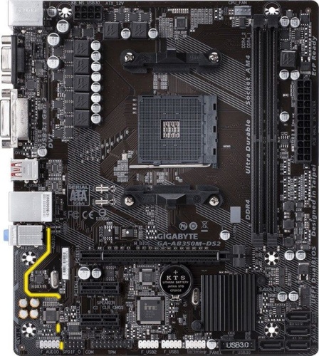 Мат. плата SocketAM4 GIGABYTE GA-AB350M-DS2V1.1