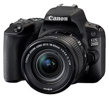 Цифровой фотоаппарат Canon EOS 200D черный 2250C002