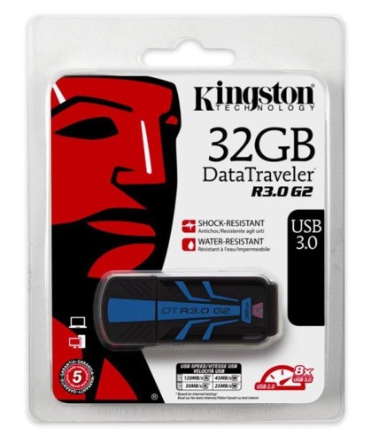Накопитель USB flash Kingston 32Гб DataTraveler DTR30G2/32GB фото 2