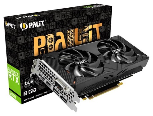 Видеокарта PCI-E Palit 8192Mb PA-RTX2070 DUAL 8G V1 NE62070015P2-1062A фото 8