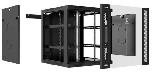 Шкаф телекоммуникационный Cabeus SH-05F-9U60/35-BK фото 4 Шкаф телекоммуникационный Cabeus SH-05F-9U60/35-BK фото 4