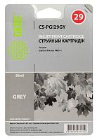 Картридж струйный совместимый Cactus CS-PGI29GY серый