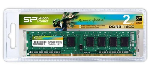 Модуль памяти DDR3 Silicon Power 2ГБ SP002GBLTU160V01 Модуль памяти DDR3 Silicon Power 2ГБ SP002GBLTU160V01