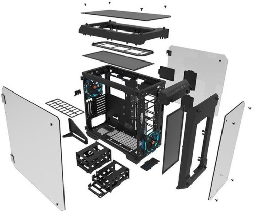 Корпус Fulltower Thermaltake View 71 TG черный CA-1I7-00F1WN-00 фото 6