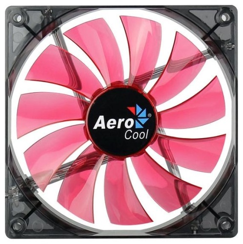 Вентилятор для корпуса Aerocool Lightning 14см Red Edition (красная подсветка) Вентилятор для корпуса Aerocool Lightning 14см Red Edition (красная подсветка)