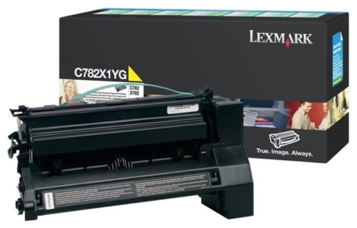 Тонер-картридж оригинальный Lexmark Crtg C782X1YG