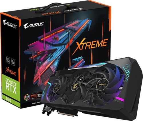 Видеокарта PCI-E GIGABYTE 10240 Мб GV-N3080AORUS X-10GD 2.0 фото 9