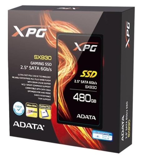 Накопитель SSD SATA 2.5 A-Data 480ГБ XPG SX930 ASX930SS3-480GM-C Накопитель SSD SATA 2.5 A-Data 480ГБ XPG SX930 ASX930SS3-480GM-C
