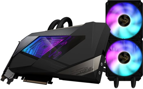 Видеокарта PCI-E GIGABYTE 10Gb GeForce RTX3080  (GV-N3080AORUSX W-10GD) RTL фото 5