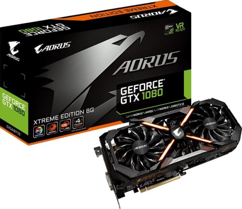 Видеокарта PCI-E GIGABYTE 8192Mb GV-N1080AORUS X-8GD фото 6