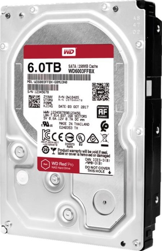 Жесткий диск SATA HDD Western Digital 6Tb NAS Red Pro WD6003FFBX