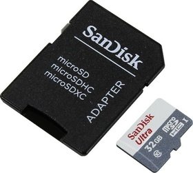   Micro SDHC SanDisk 32GB UHS-I W/A SDSQUNS-032G-GN6TA