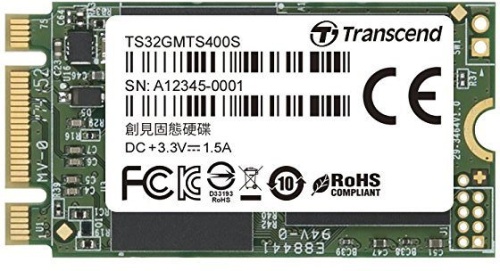 Накопитель SSD M.2 Transcend 32 Гб MTS400S TS32GMTS400S Накопитель SSD M.2 Transcend 32 Гб MTS400S TS32GMTS400S