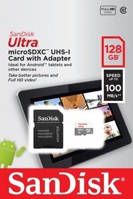   micro SDXC SanDisk 128Gb Ultra Light SDSQUNR-128G-GN6TA