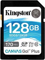 Карта памяти micro SDXC Kingston 128Gb Canvas Go Plus U3 V30 SDG3/128GB