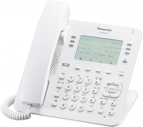 IP телефон Panasonic KX-NT630RU белый