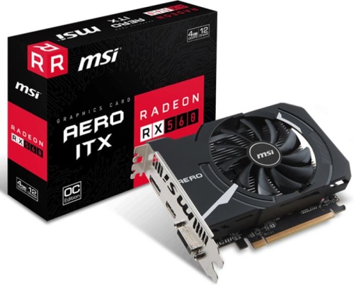 Видеокарта PCI-E MSI 4096Mb Radeon RX 560 AERO ITX 4G OC фото 5