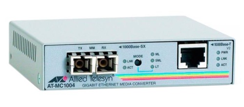 Медиаконвертер Allied Telesis Media Converter 1000BaseSX (SC) to 1000BaseT AT-MC1004-yy